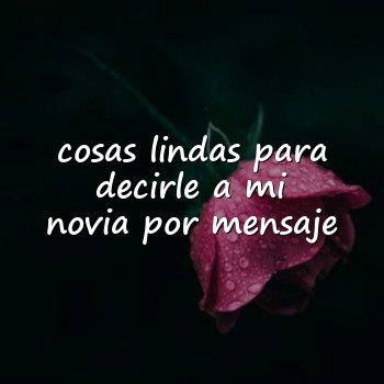 cosas lindas para decirle a mi novia por mensaje - 2026