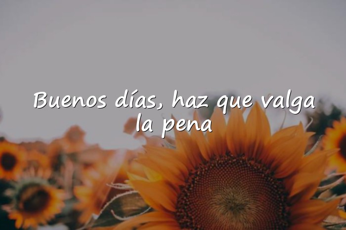 Imágenes frases de buenos días para reflexionar - 1